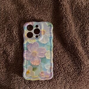 Floral Pattern Phone Case - Multicolor